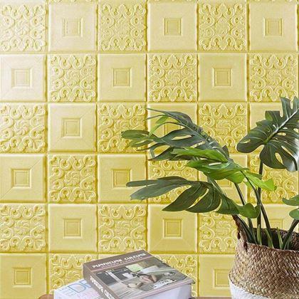 Obrazek z Samoprzylepne kasetony sufitowe  -  żółty