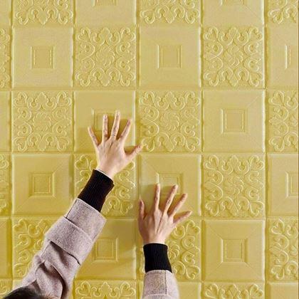 Obrazek z Samoprzylepne kasetony sufitowe  -  żółty