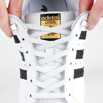 Obrazek z  Elastyczne sznurowadła bez wiązania  -  białe