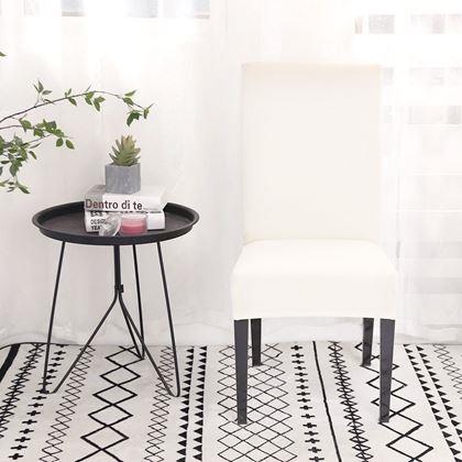 Obrazek z Pokrowiec na krzesło – czarny - biały