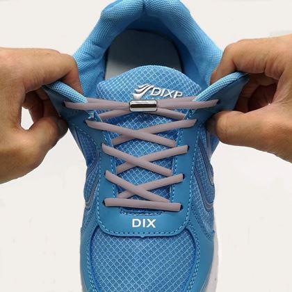 Obrazek z Elastyczne sznurowadła samowiążące  -  szare