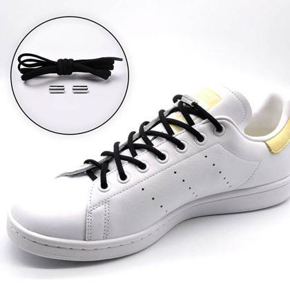 Obrazek z Elastyczne sznurowadła samowiążące  -  czarny