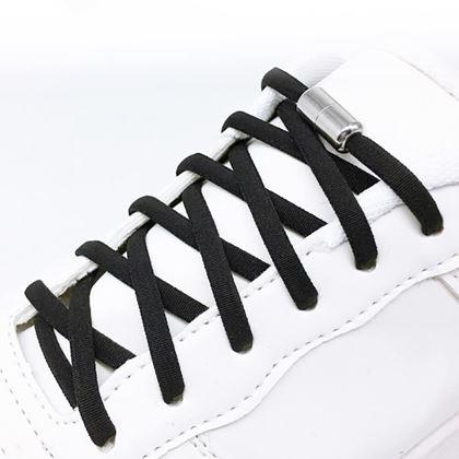 Obrazek z Elastyczne sznurowadła samowiążące  -  czarny