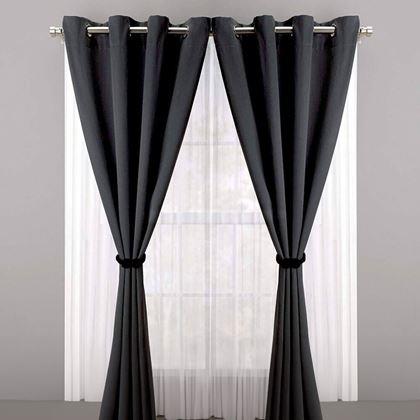 Obrazek z Magnetyczna klamra do zasłon  -  czarna