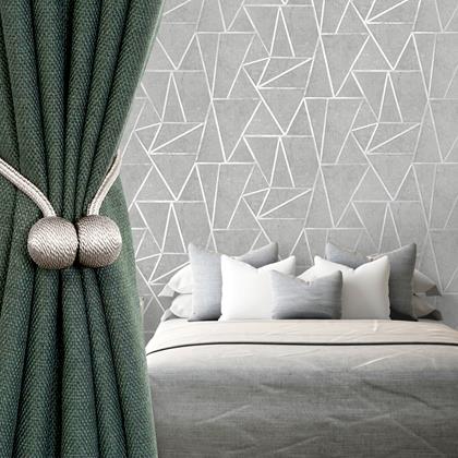 Obrazek z Magnetyczna klamra do zasłon  -  srebrna