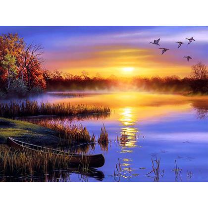 Obrazek z Haft diamentowy  -  zachód słońca