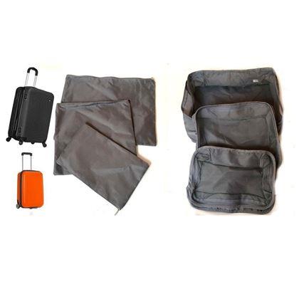 Obrazek z Zestaw organizerów podróżnych do walizki  -  jasnoniebieskie