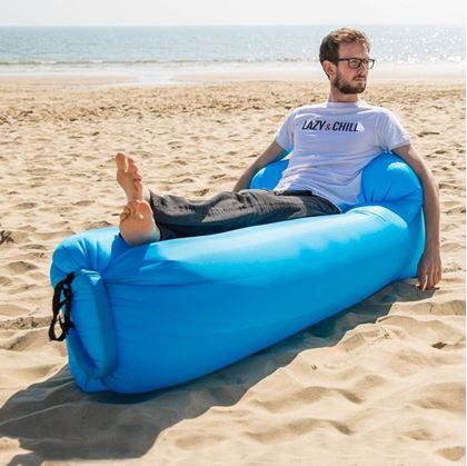 Obrazek z Nadmuchiwana Lazy Bag - dwuwarstwowa  -  niebieska