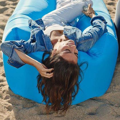 Obrazek z Nadmuchiwana Lazy Bag - dwuwarstwowa  -  niebieska