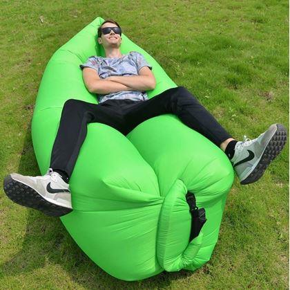 Obrazek z Nadmuchiwana Lazy Bag - dwuwarstwowa  -  zielona