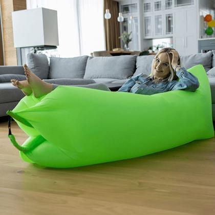 Obrazek z Nadmuchiwana Lazy Bag - dwuwarstwowa  -  zielona