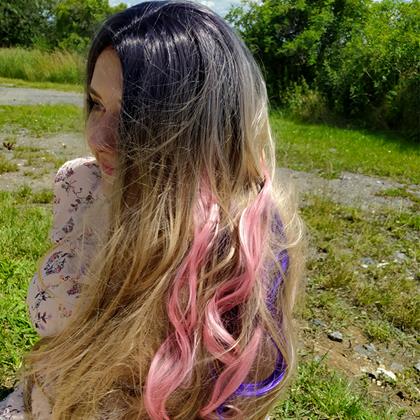 Obrazek z Kolorowe treski do włosów  -  różowe