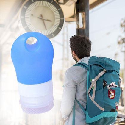 Obrazek z Silikonowy pojemnik podróżny - niebieski