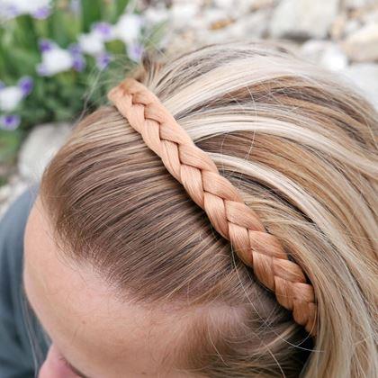 Obrazek z Opaska z warkoczem  -  miedziany blond
