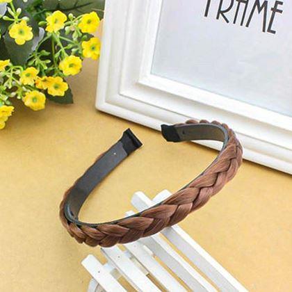 Obrazek z Opaska z warkoczem  -  brązowa