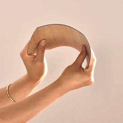 Obrazek z 10 sztuk samoprzylepnych paneli sześciokątnych - jasne drewno