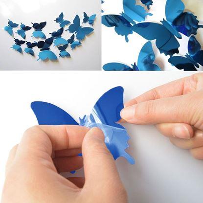 Obraz Lustro motyl 12 szt.