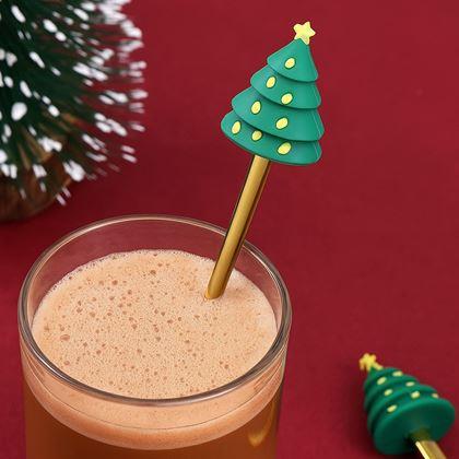 Obrazek z Zestaw świątecznych łyżeczek w ozdobnym pudełku 4 szt.