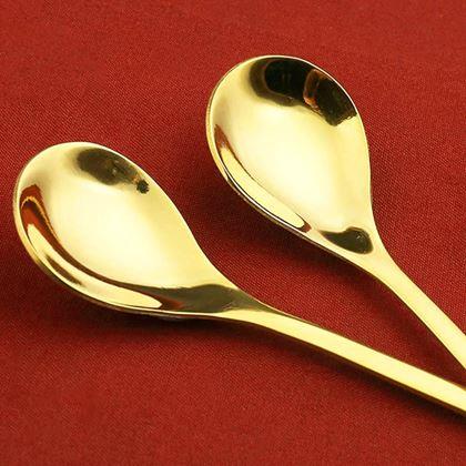 Obrazek z Zestaw świątecznych łyżeczek w ozdobnym pudełku 4 szt.