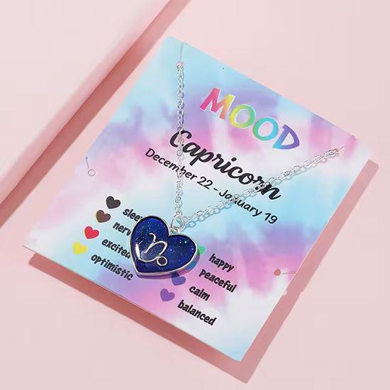 Obrazek z Naszyjnik z emocjami znaków zodiaku - Koziorożec