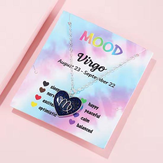 Obrazek z Naszyjnik z emocjami znaków zodiaku - dziewica
