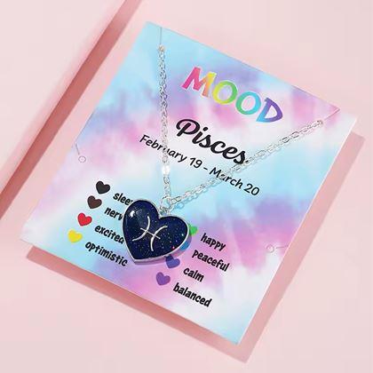 Obrazek z Naszyjnik z emocjami znaków zodiaku - ryby