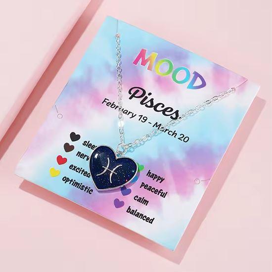 Obrazek z Naszyjnik z emocjami znaków zodiaku - ryby