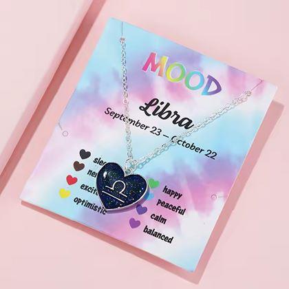 Obrazek z Naszyjnik z emocjami znaków zodiaku - wagi