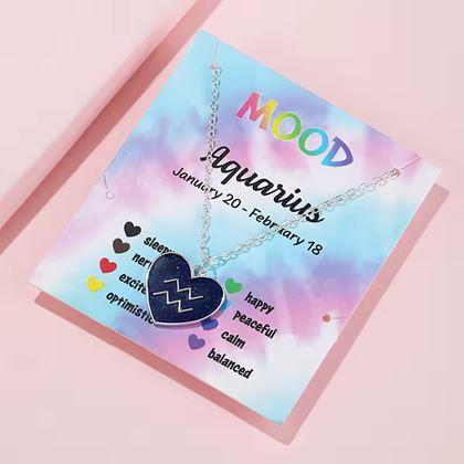 Obrazek z Naszyjnik z emocjami znaków zodiaku - wodnik