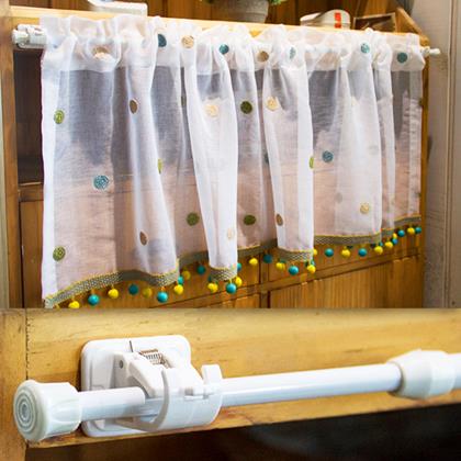 Obrazek z Przyklejane uchwyty na karnisze 2 szt.