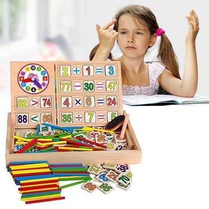 Obrazek z Drewniania tablica edukacyjna
