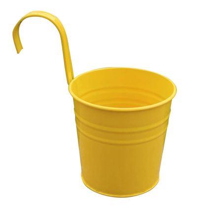 Obrazek z Wisząca doniczka na balkon -  żółta