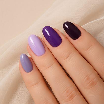 Obrazek z Naklejki samoprzylepne na paznokcie  - fioletowy miks