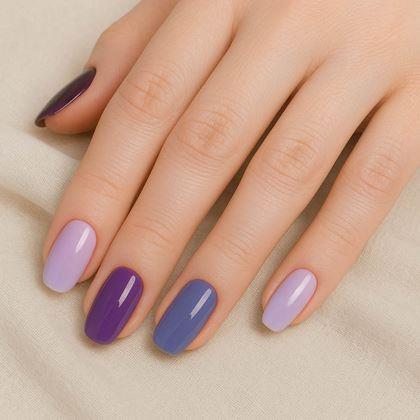 Obrazek z Naklejki samoprzylepne na paznokcie  - fioletowy miks