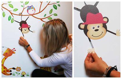 Obrazek z Dziecięce naklejki na ścianę - zwierzątka