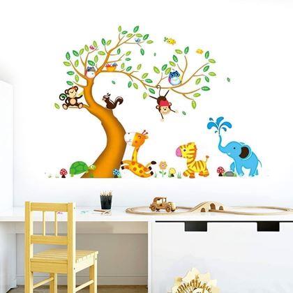 Obrazek z Dziecięce naklejki na ścianę - zwierzątka