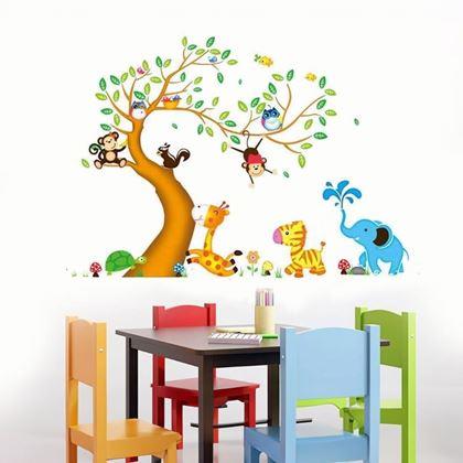 Obrazek z Dziecięce naklejki na ścianę - zwierzątka