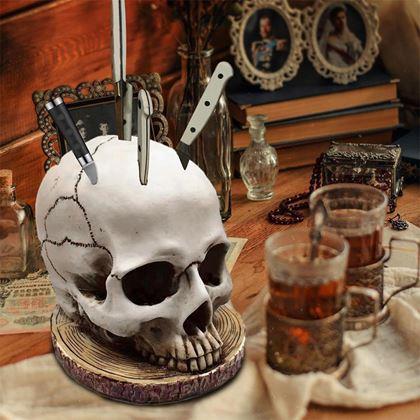 Obrazek z Uchwyt na noże czaszka