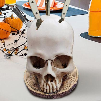 Obrazek z Uchwyt na noże czaszka