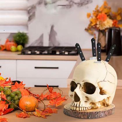 Obrazek z Uchwyt na noże czaszka