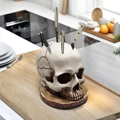 Obrazek z Uchwyt na noże czaszka