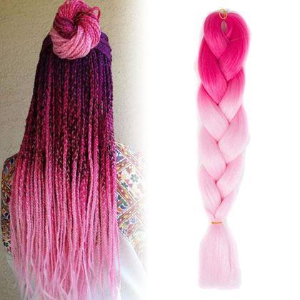 Obrazek z Włosy ombré clip-in - różowy