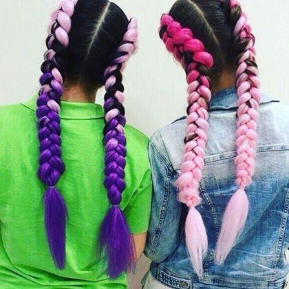 Obrazek z Włosy ombré clip-in - różowy