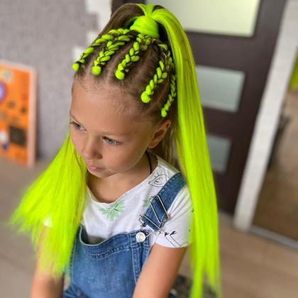 Obrazek z Przedłużenie włosów  - zielonożółty