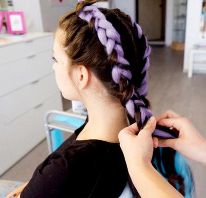 Obrazek z Przedłużenie włosów  - fioletowy