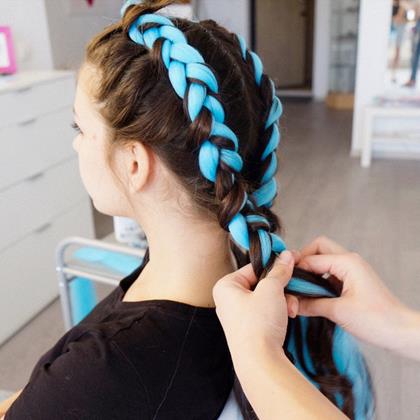 Obrazek z Przedłużenie włosów  -  niebieskie