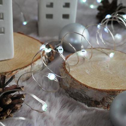 Obrazek z Łańcuch świetlny z pilotem, światło kolorowe/ciepłe/zimne, 5 m