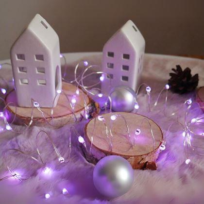 Obrazek z Łańcuch świetlny z pilotem, światło kolorowe/ciepłe/zimne, 5 m