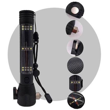 Obrazek z Latarka solarna LED z powerbankiem 8w1