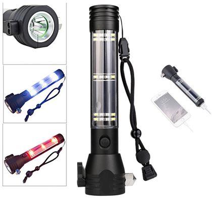 Obrazek z Latarka solarna LED z powerbankiem 8w1